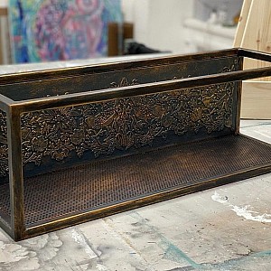 Трафарет - Клубничный воришка бордюр - Фотография интерьере 5