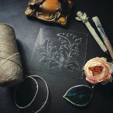 Трафарет - Валенсия листочки