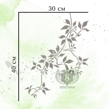 Трафарет - Клематис 3