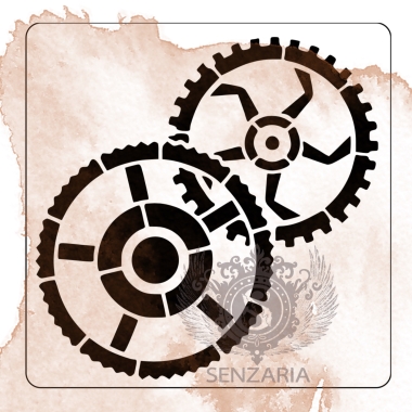 Трафарет - Шестеренки 2